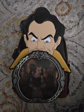 Preloved Disney Loungefly Gaston Lenricular Mini backpack